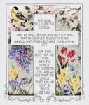 Janlynn John 3:16-17 Counted Cross Stitch Kit 10.25"x12.25" 14 Count