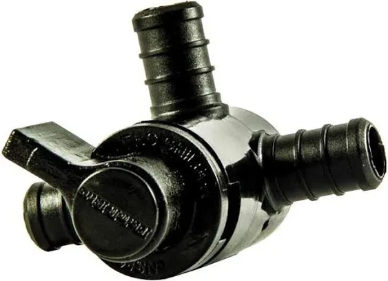 Elkhart 28910 3-Way by-Pass Crimp Valve , Black