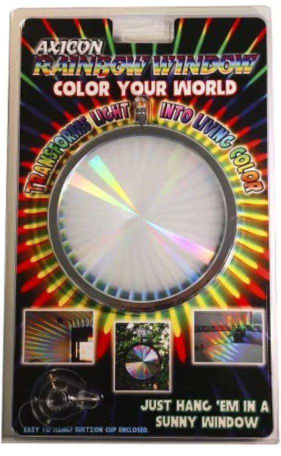 Suncatcher - Axicon Rainbow Window - Includes Bonus Rainbow On Board Sun