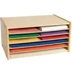 Wooden Organizer for Paper Storage, 20 1/4&#034; W X 13 1/4&#034; D X 10 1/4&#034; H Constructi