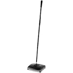 Rubbermaid Mechanical Floor and Carpet Sweeper, Black