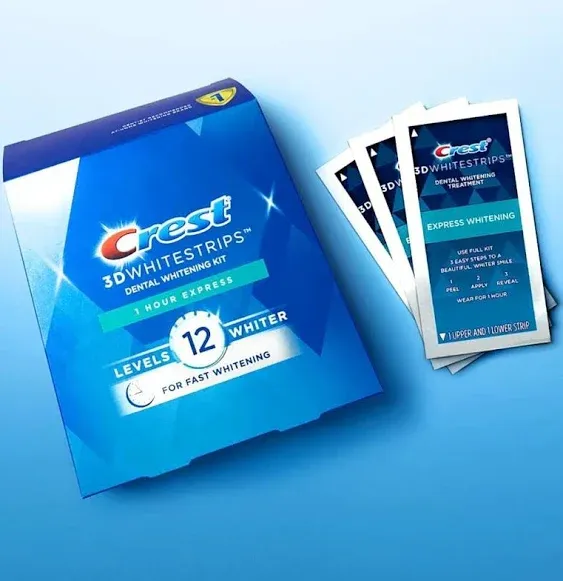 Crest 3D Whitestrips 1 Hour Express