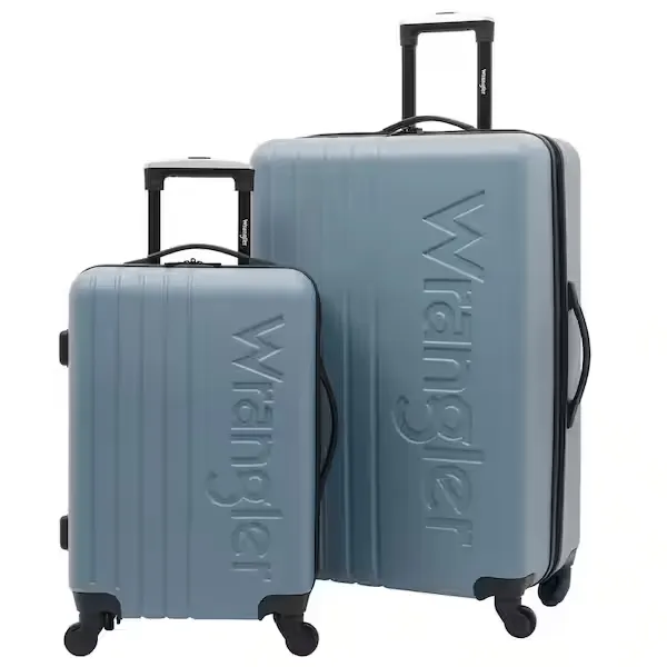 Wrangler 3 PC Hardside Spinner Luggage, Winter Sky, 2 Piece Set (28"/20")