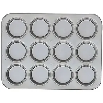 Chicago Metallic Glazed Aluminized Steel 12 Cup Jumbo Muffin Pan