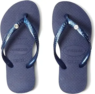 Havaianas Girl's Slim Crystal SW II Flip Flop Sandal (Toddler/Little Kid/Big Kid)