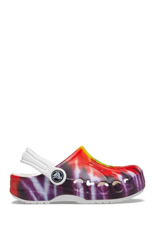 Crocs Shoes Kids 4 Classic Tie Dye Graphic Clogs Slip On Iconic Comfort 205451