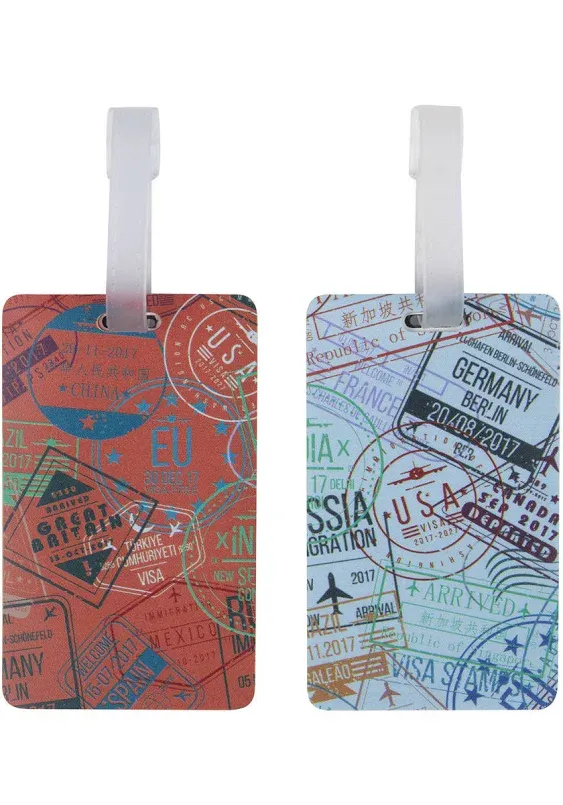 Travelon Set of 2 Luggage Tags (Aqua)