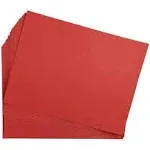 Colorations Red 12" x 18" Heavyweight Construction Paper- 50 Sheets