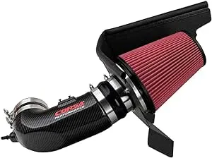 Corsa 44005D - Plastic Black Carbon Fiber Cold Air Intake System with DryTech