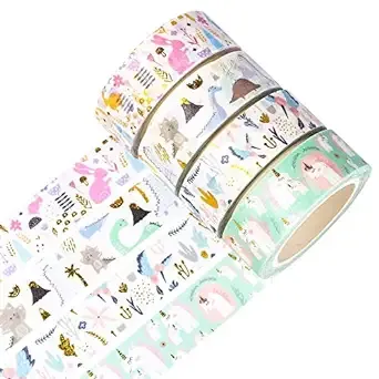 YUBBAEX Washi Tape Set Decorative Tape Craft Supplies for DIY, Bullet Journal ...