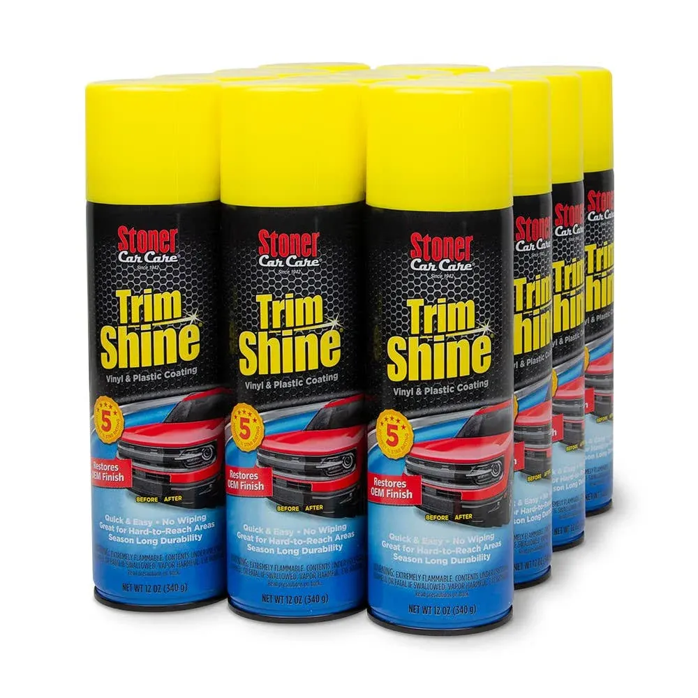 Stoner Trim Shine Vinyl & Plastic Coating, 12 Pack