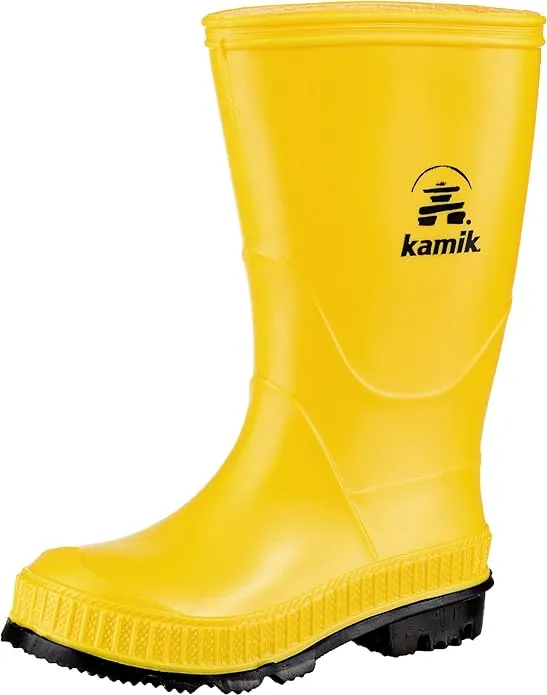 Karmik Little Kid STOMP Yellow Waterproof Rain Boots