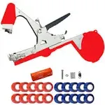 Plant Tying Machine Taper Tool Garden Plant Tape Tool for Grapes, Raspberries, Tomatoes and Vining Vegetables, Comes with 21Rolls of Tapes and 1 Box of Staple (Yellow)