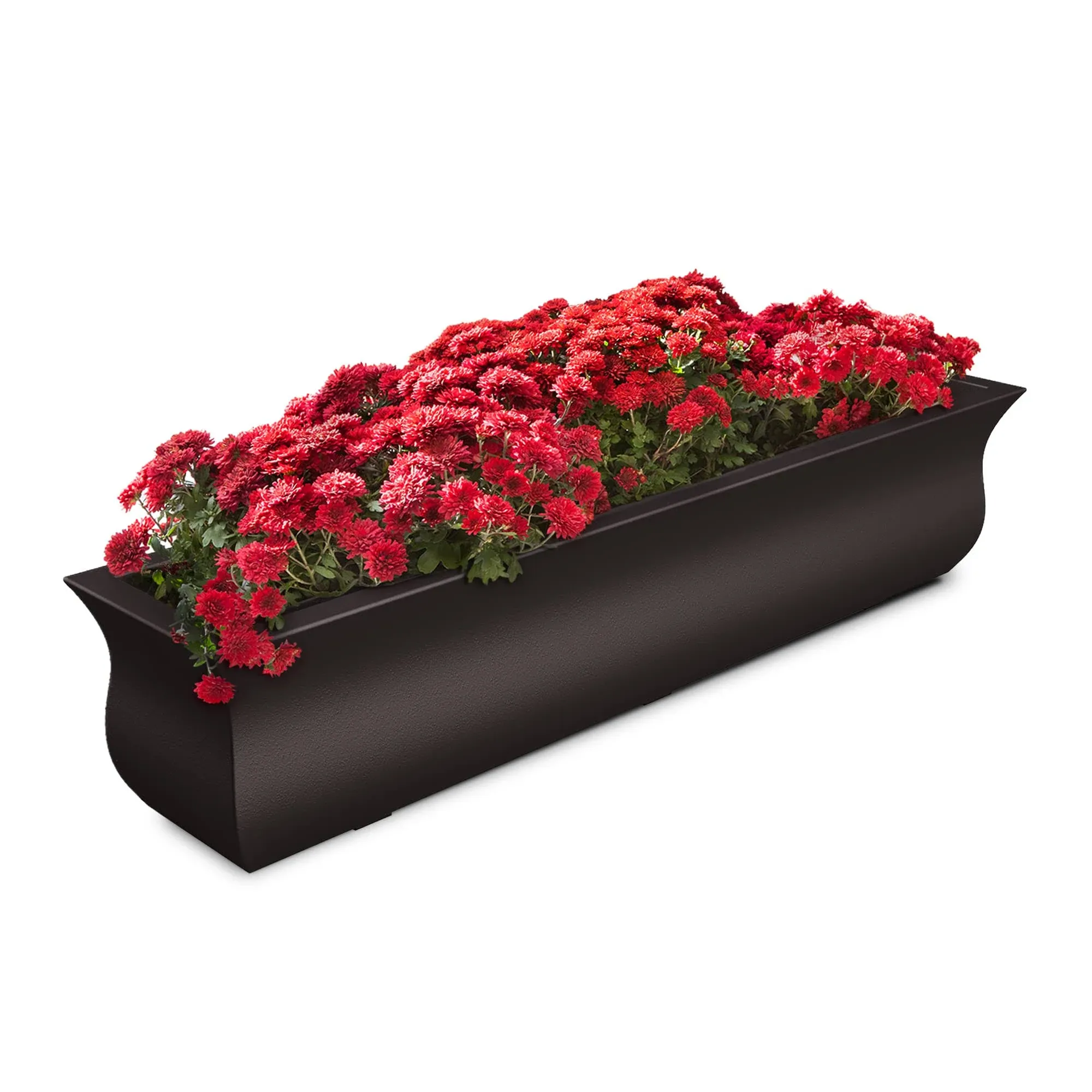 Mayne Valencia Polyethylene Window Box and Trough 48&#034;Lx10&#034;H Self-Watering