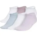 adidas womens Classic Superlite Low-profile No Show Socks (6-pair) With Arch Compression for Non-slip Fit and Breathable