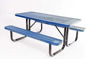 Heavy Duty Tables Rectangular Portable Picnic Table, 6 ft