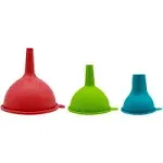 Gourmet by Starfrit 093523-003-0000 3-Piece Silicone Funnel Set