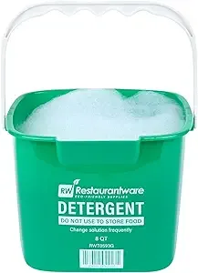  Clean 8 Quart Cleaning Bucket, 1 Detergent Square Bucket - With 8 qt Green