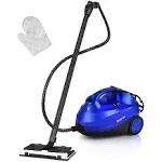 2000W Heavy Duty Multi-Purpose Steam Cleaner Mop with Detachable Handheld Unit-Blue | Costway