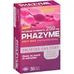 Phazyme Maximum Strength Gas Relief 36 Softgels