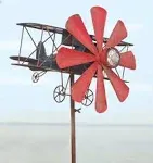 Wind & Weather Biplane with Solar Light