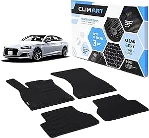 CLIM ART WaterTrap Custom Fit Floor Mats Compatible with Audi A5/s5 Sportback 2019-2024