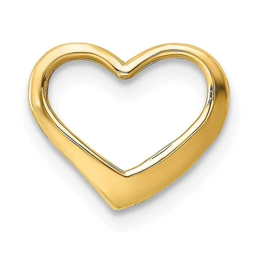 Fjc Finejewelers 14k Yellow Gold Floating Heart Charm