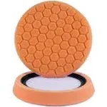 Chemical Guys Medium-Heavy Cutting Pad Hex-Logic Self-Centered | Orange | 7.5in | P12 (BUFX_102HEX)