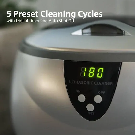 Magnasonic Professional Ultrasonic Jewelry Cleaner with Digital Timer for Eyeglasses