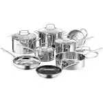 Cuisinart Chef's Classic Stainless-Steel 13-Piece Cookware Set