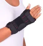 ORTONYX Wrist Support Brace with Splint for Carpal Tunnel Arthritis - L-XXL Black