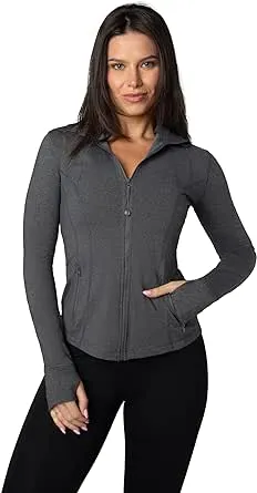 90 Degree By Reflex Women’s Lightweight, Full Zip Running Track Jacket