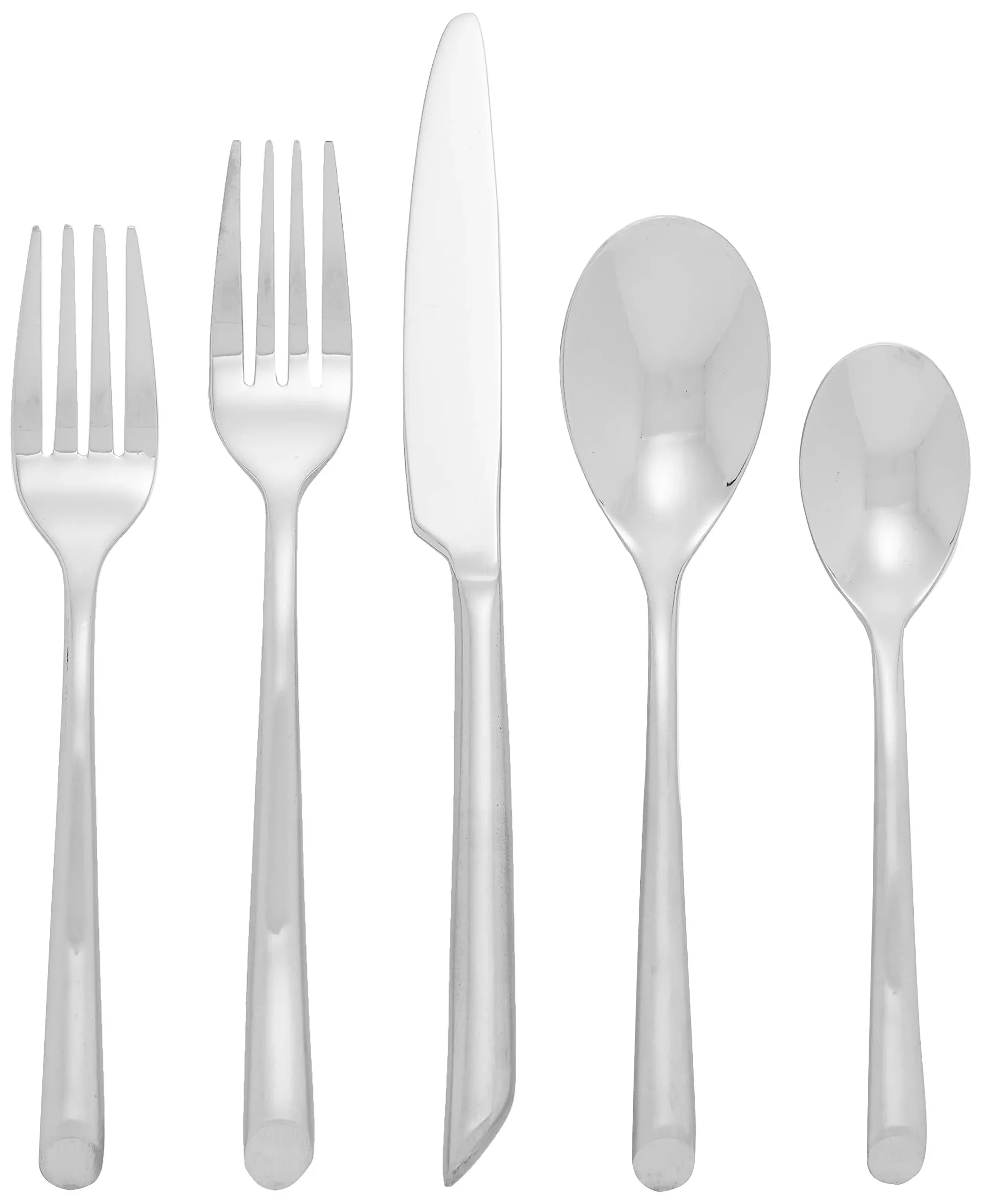 Towle Living Satin Wave 20-Piece Forged Stainless Steel Flatware Set, Service for 4