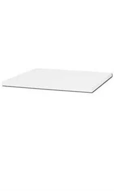 SSWBasics Laminated White Melamine Shelf - 24 inchl x 12 inchw