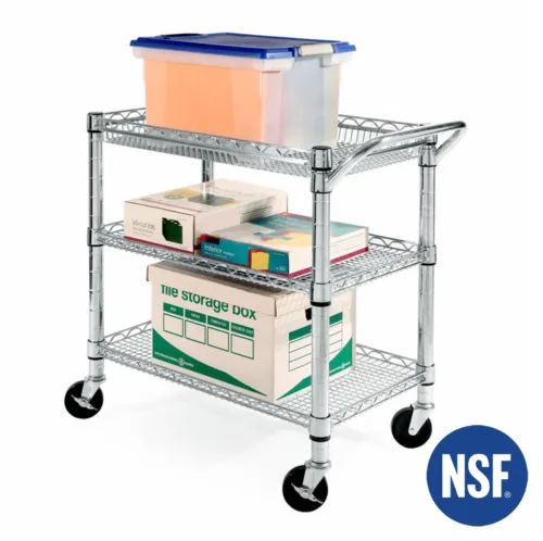 Seville Classics 3-Tier Heavy-Duty NS Commercial Utility Cart 17641983074 | eBay