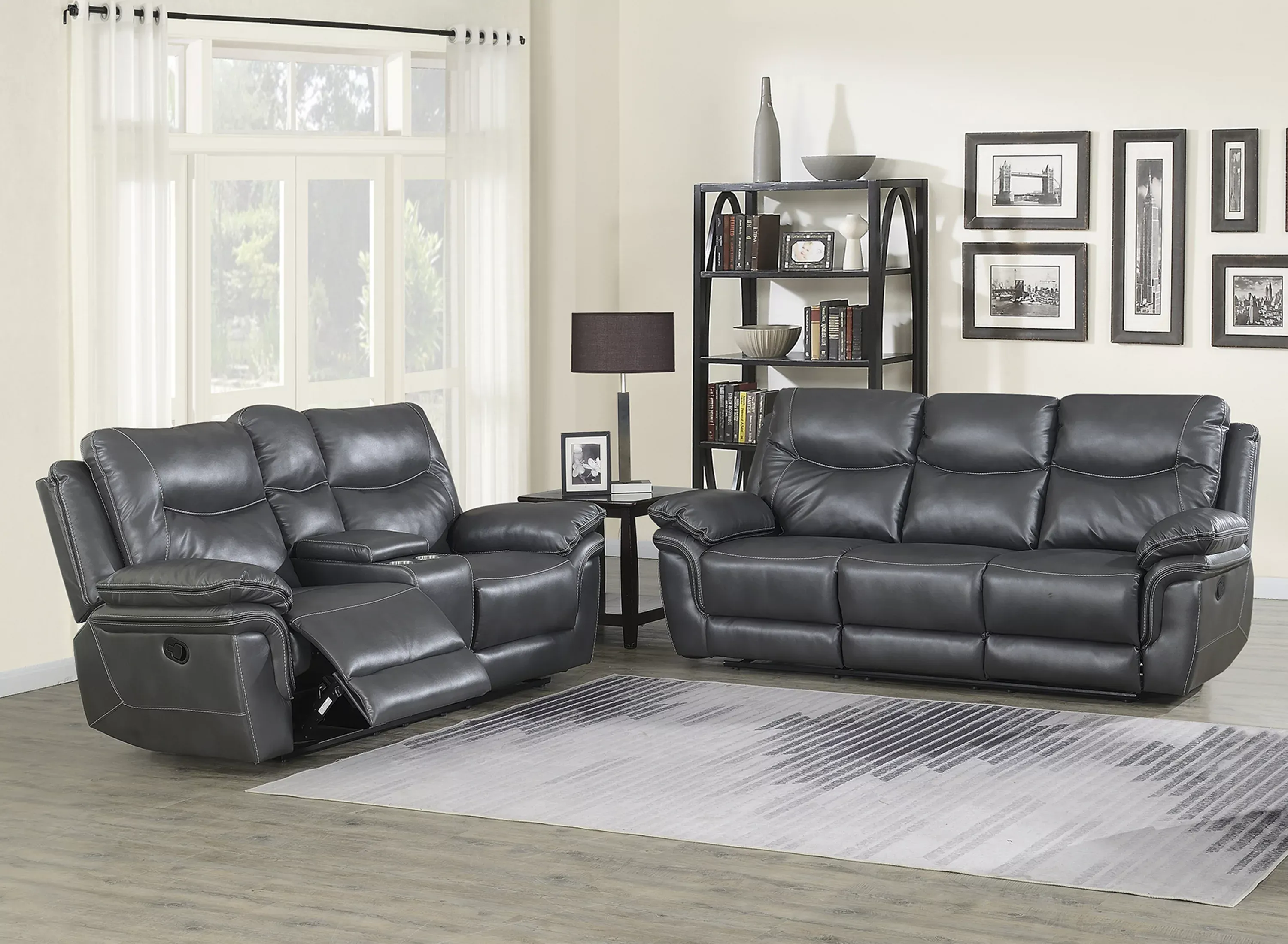 Steve Silver Isabella Sofa and Loveseat Set - Grey