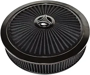 a-team performance high flow replacement air cleaner flow-thru lid washable and reusable round air filter element kit