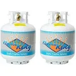 Flame King 20-Pound Ready-to-Fill Empty LP Propane Cylinder Tank (2 Pack)