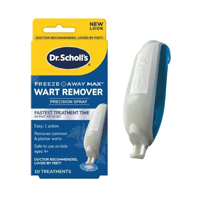 Dr. Scholl's Freeze Away Max Plantar Wart Remover Precision Spray, 10 Treatments