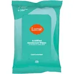 Lume Cool Cucumber Deodorant Wipes