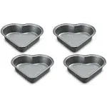 Cuisinart 4-Pc Mini Heart Pan Set, Small, Black