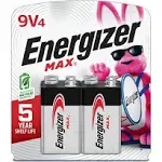 Energizer Max 9V Alkaline Batteries