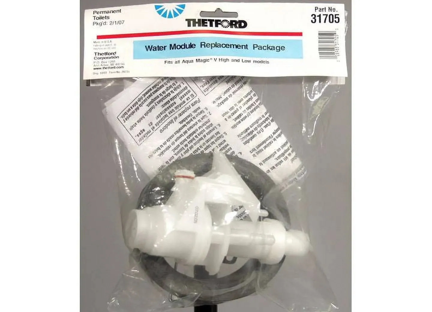 Thetford 31705 Aqua-Magic V Toilet Water Module Assembly NEW Sealed