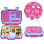  Kids Prints Leak-Proof, 5-Compartment Bento-Style Kids Lunch Box Ideal Portion 