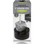 Slipstick Stackable Furniture Risers & Bed Risers Adjustable Height Black