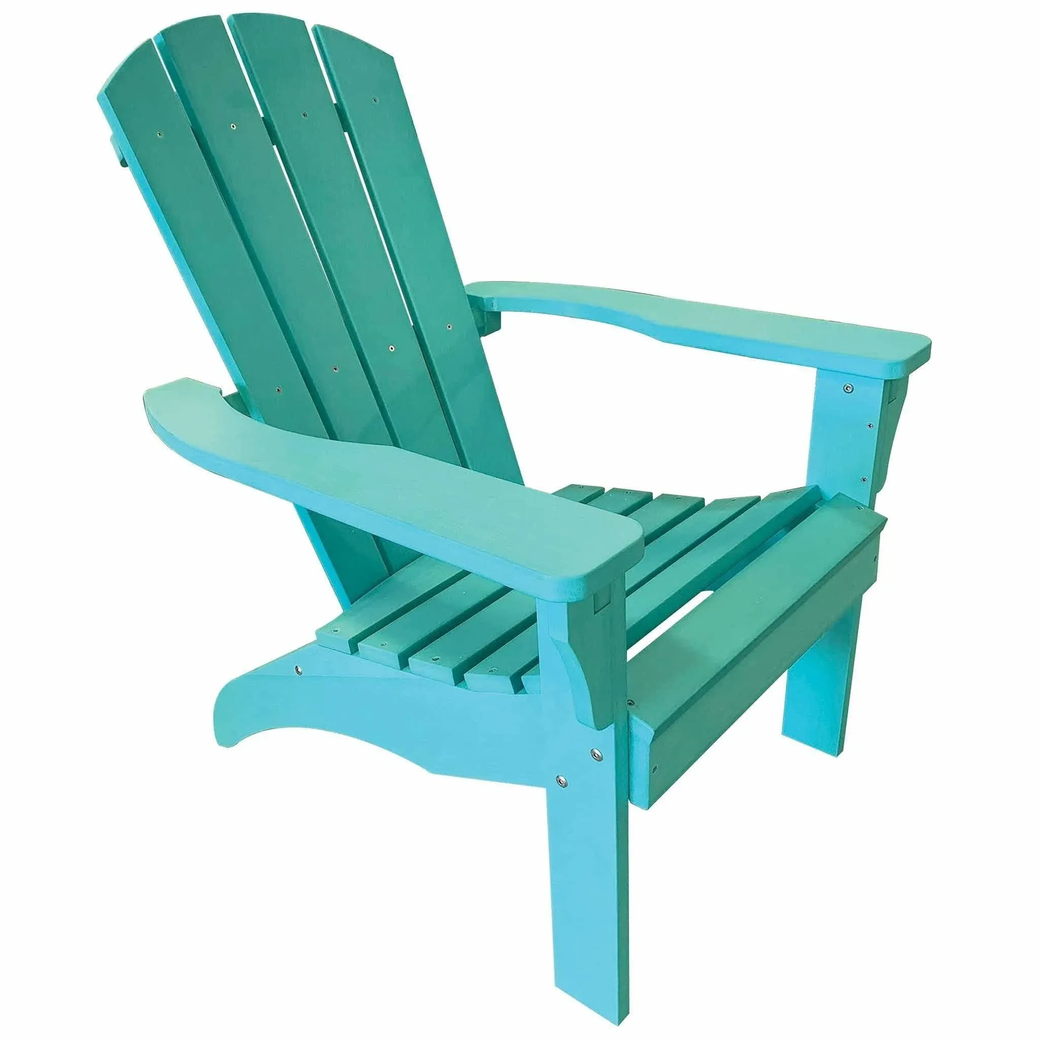 UNITED GENERAL SUPPLY CO INC TX94025 Adirondack Chair, All Weather Poly Resin, Turquoise