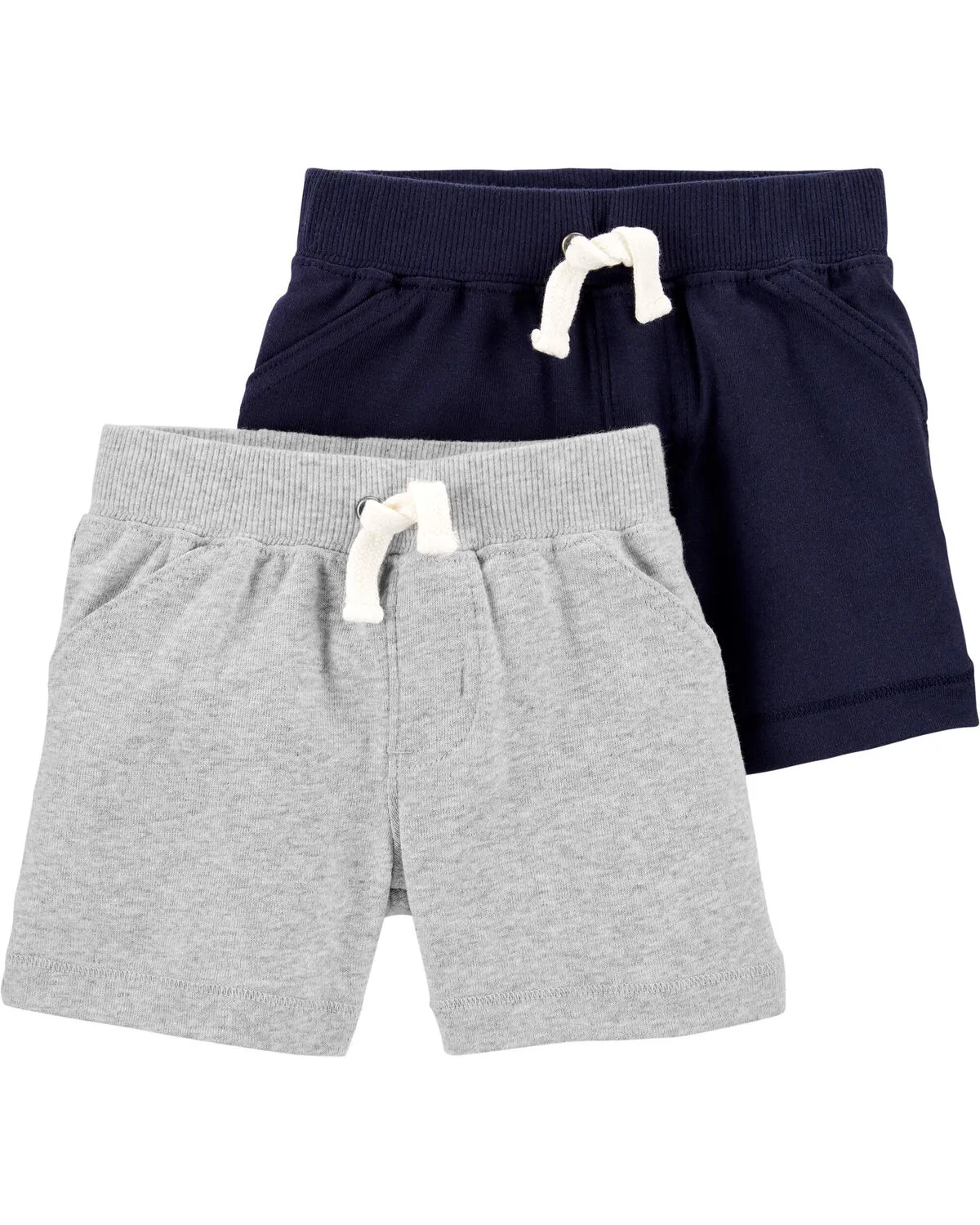 Carter's Baby Boys 2-Pack Shorts NB Grey/Navy