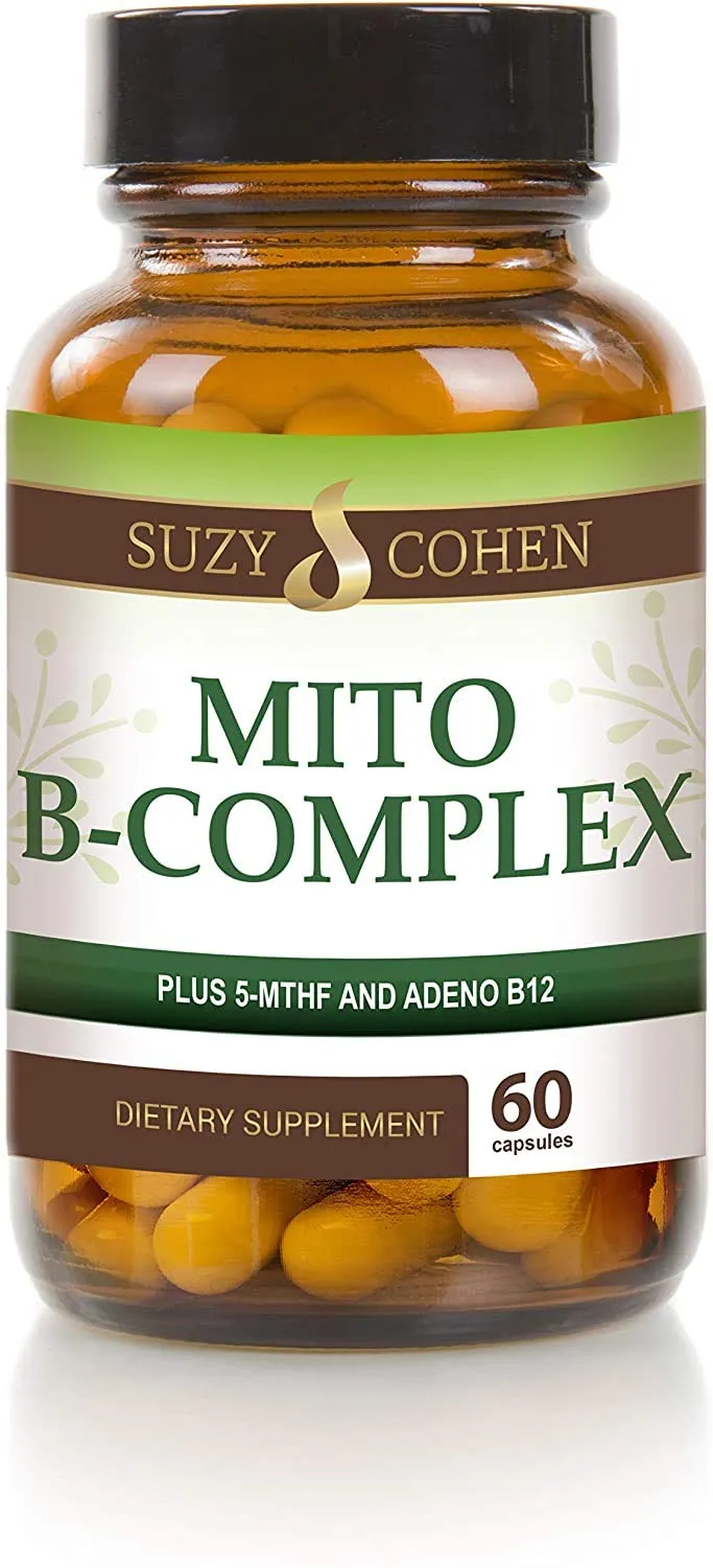 Suzy Cohen, Mito B Complex Dietary Supplement, 5-MTHF, Adeno B12, Methylation Support, Supports Healthy Nervous System,