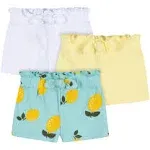 Gerber Baby Girls' 3-Pack Pull-On Knit Shorts