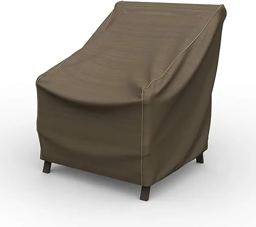 Budge NeverWet Hillside Oval Patio Table Cover, Premium Outdoor Waterproof Patio Furniture Covers, Medium, Black and Tan Weave